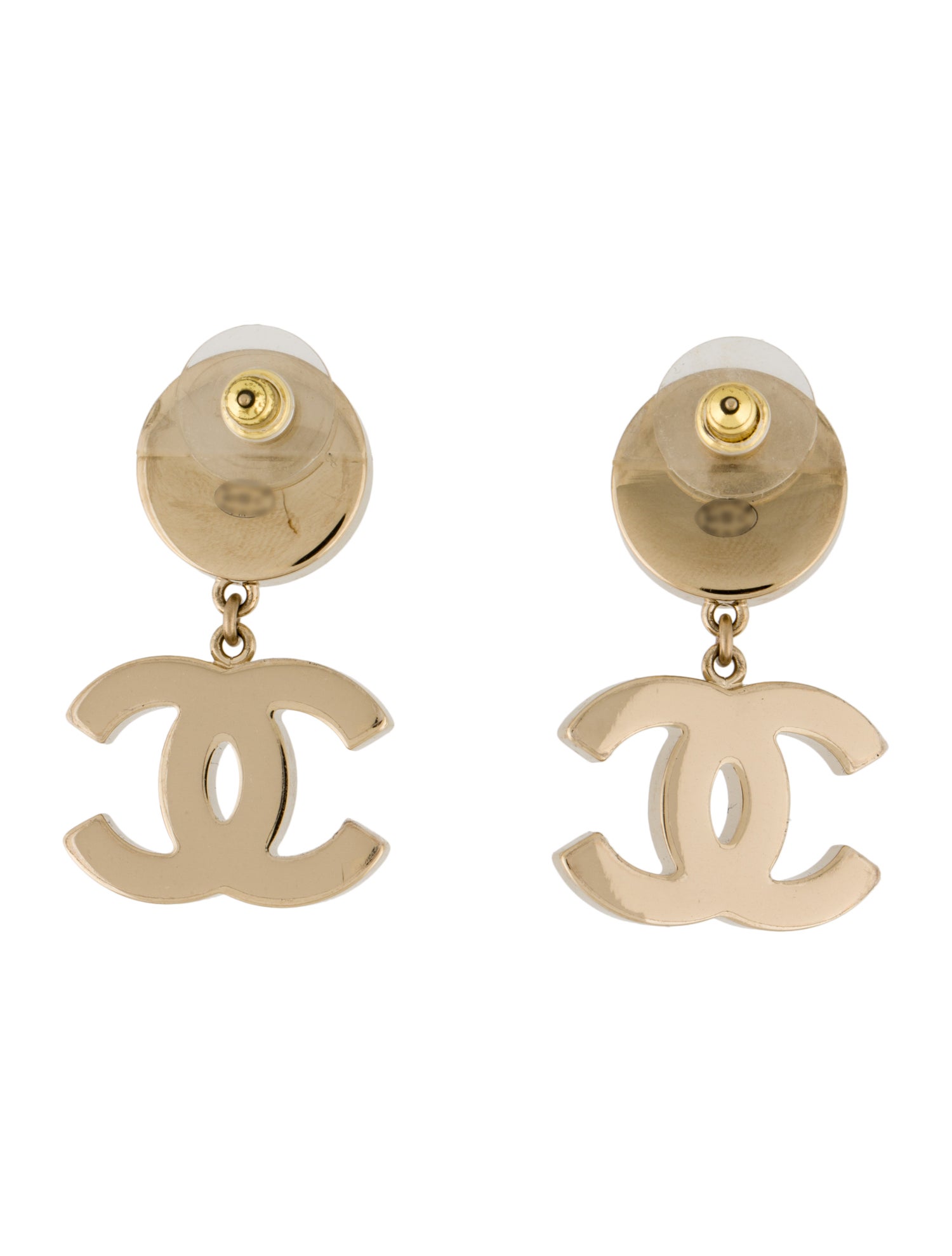 Chanel 2023 Resin CC Drop Earrings